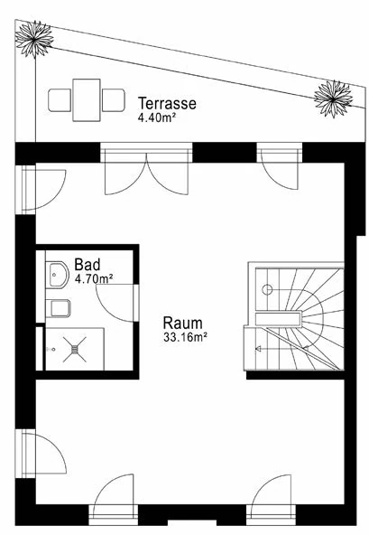 Grundriss Haus 1
